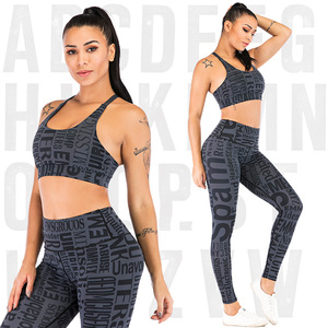 Estilo de entrenamiento activo ropa de mujer impreso Yoga Fitness deporte - Product Image 5