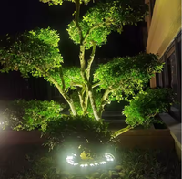 Lámpara de Árbol DMX512 RGBW de 12w, Enlazable, Impermeable IP65, para Exteriores, Iluminación Decorativa de Jardín, Anillo de Luz para Árboles