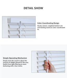 L-Shaped Mini Blinds Cordless Venetian Light Filtering Horizontal Window Blinds Protecting Privacy Living Room Fabric Everyday - Product Image 2