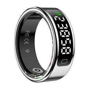 R11C Stainless Steel Smart <b>Ring</b> BT 5.2 Health Monitor Blood Oxygen Heart Rate Sleep Tracker Remote Control Magnetic Charge 1ATM - Product Image 1