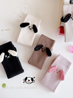 Chaussettes pour bébé en trois dimensions, motif de dessin animé japonais d'automne, mignonnes, grandes oreilles, chiot, pour enfants