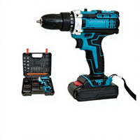 Perceuse électrique multifonctionnelle rechargeable au lithium 21V avec moteur à balais, mandrin universel, pour usage domestique et bricolage (lot de 2)