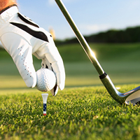 Tees de golf personnalisés en bambou écologique avec impression rouge, blanche et bleue – Accessoires promotionnels pour le golf, pour les terrains et les événements
