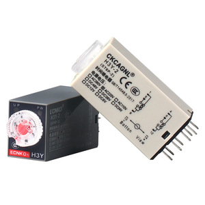 Relais temporisé Ecnko H3Y, temporisation à l'activation, minuterie à pointeur, montage sur base, design miniature - Product Image 3