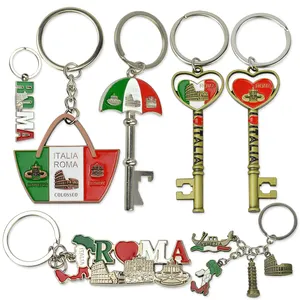 Portachiavi personalizzato con Logo personalizzato souvenir regalo portachiavi in metallo portachiavi smaltato vuoto portachiavi personalizzato