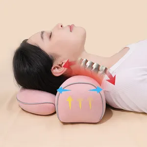 Far Infrared Electric Heated Herbal Pillow Cervical Massage Pillow Neck Traction Device