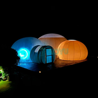 AOYU Tente à Bulles Gonflable de Luxe en Tissu PVC Imperméable pour Hôtel Camping Capacité de 2 Personnes