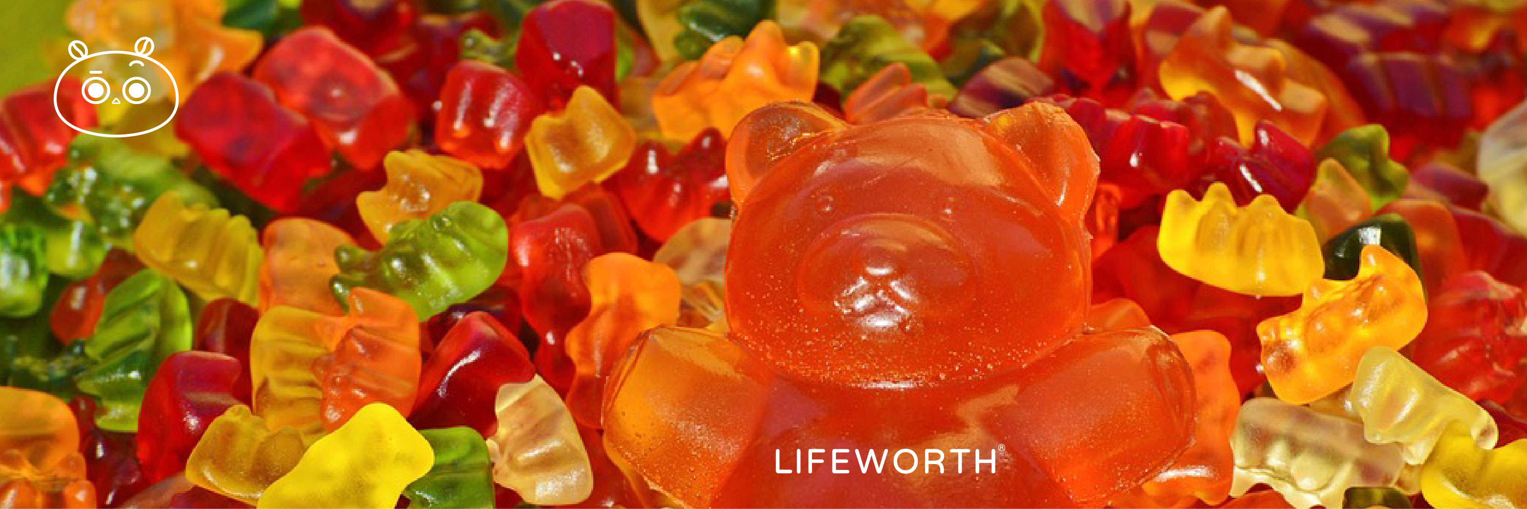 Lifeworth Promotes Hair Growth Biotin Gummy candies Bear