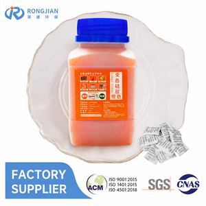 500g de gel de silice orange réutilisable et indicateur à haute capacité poreuse pour l'absorption d'humidité et la détection de fuites dans les systèmes de canalisations - Product Image 1
