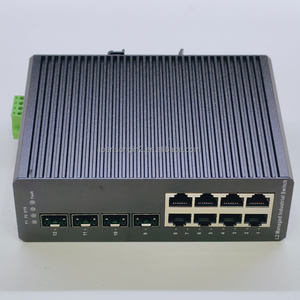 Switch PoE Gigabit industriel L2 géré par web, 8 ports IEEE802.3AF/AT, large plage de température, montage sur rail DIN, avec 4 ports SFP pour caméra IP - Product Image 5