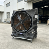 Refroidisseur d'air évaporatif portable autonome de 48 pouces avec 8 heures d'autonomie, grande capacité de 300 L, pompe à eau pour activités de plein air