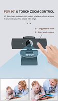 Cámara Web Anywii H500 4K Ultra HD con Sensor CMOS 3840x2160, 2 Micrófonos Integrados, Enfoque Automático, 30 FPS, USB Plug & Play, en Stock