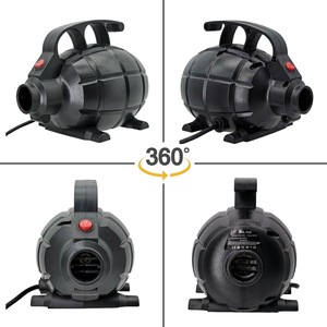Pompe à <span class=keywords><strong>air</strong></span> électrique noire pour articles gonflables, AC (110V), 600W, 20L/min, 4 buses détachables, <span class=keywords><strong>gonfleur</strong></span>/dé<span class=keywords><strong>gonfleur</strong></span>, taille Queen/King - Product Image 5