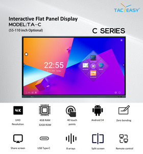 65 75 86 inch Android <span class=keywords><strong>Windows</strong></span> Ops Pc Giá Rẻ khoa học bảng thông minh tương tác bảng trắng TV kỹ thuật số bút cho các trường học với máy ảnh - Product Image 3