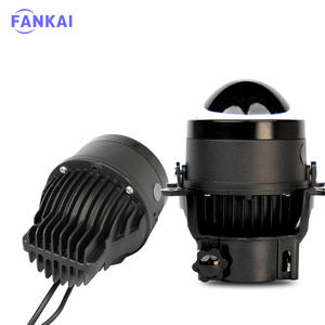 Fankai X5 Phare antibrouillard LED 3 pouces pour voiture, lentille bi-xénon, tricolore, étanche, universel, faisceau haut/bas intégré, 4300K Jaune - Product Image 2