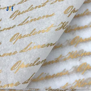 Papel de envolver Multicolor, papel de seda con estampado de letras doradas recicladas, regalo Floral, embalaje de regalo