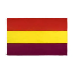 Флаг Второй Испанской Республики по заводской цене, флаг Испании от 3 до 5 дюймов, республиканские флаги 90x150 см