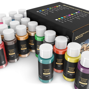 Pintura Acrílica Profesional para Exteriores Bview Art, 20 Colores, 59 ml - Product Image 1