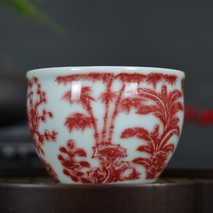 Jingdezhen modello <span class=keywords><strong>di</strong></span> bambù tradizionale piccola da tè smaltata <span class=keywords><strong>di</strong></span> Kombucha rosso ha dedicato una squisita <span class=keywords><strong>collezione</strong></span> classica cinese - Product Image 3