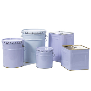 Seau en fer blanc de marque Jinko, modèle SH-01001, 1L, 5L, 10L, 15L, 20L, avec couvercle thermolaqué et joint à brosse, pour peinture et produits chimiques, fourni par les fabricants - Product Image 3