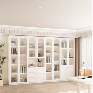 Estante de almacenamiento de estantería de cristal para iluminación de dormitorio, estantería de <span class=keywords><strong>biblioteca</strong></span> personalizada de gama alta, armario de almacenamiento de lujo para sala de estar - Product Image 3
