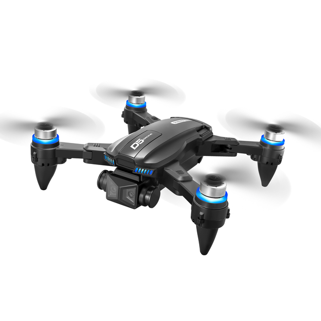 New D5 Beginner Drone Camera 4K High Quality Wifi FPV GPS Obstacle Avoidance Rc Quadcopter Foldable Remote Control 100m Range
