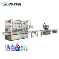 Machine de capsulage et d'étiquetage automatique d'adoucissant liquide 500ml-5L ligne d'emballage