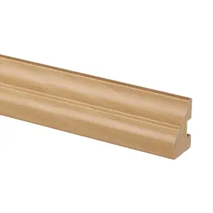 工場カスタムパイン無垢材安い幅木ベースボード木製モールディングとアメリカの人気の白いプライマービルディング装飾