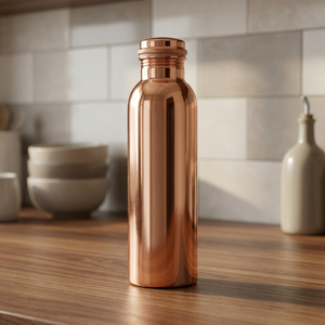 Traditional Pure Copper <b>Water</b> <b>Bottle</b> Handmade Indian Copper <b>Bottle</b> Wesale Pure Copper Drinking <b>Bottle</b> Hammered <b>Metal</b> <b>Water</b> - Product Image 1