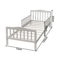 Meubles de chambre à coucher de style européen simple et moderne en bois massif, lits en bois