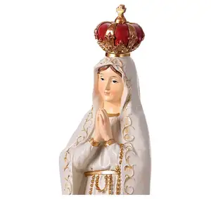 Commercio all'ingrosso cattolico religioso beata vergine Maria resina artigianato nostra signora di Fatima statua madre Maria statua scultura
