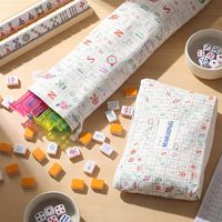 Geling Skillful Manufacture – Nouveaux jeux de mahjong américains de 160 tuiles, blancs, en promotion, idéaux pour les cadeaux d'anniversaire