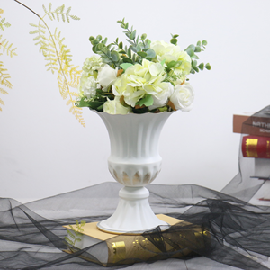Vase à fleurs vintage européen en fer forgé, pot de plante en métal, jardinière antique rustique, support <span class=keywords><strong>d</strong></span>écoratif pour la maison, les mariages, le jardin, l'extérieur et la terrasse - Product Image 4