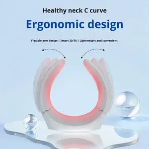 Ergonomic Neck <b>Massager</b> Red Light C Shape Neck Wrap Portable Home Use - Product Image 1