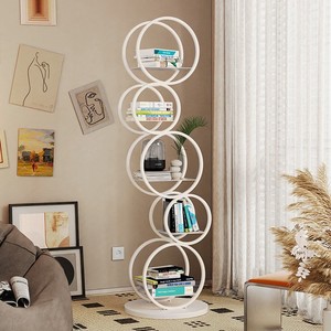 Étagère à livres créative en métal forgé, style crème, 5 niveaux, sans dossier, sur pied, pour <span class=keywords><strong>salon</strong></span> et <span class=keywords><strong>rangement</strong></span> domestique - Product Image 1