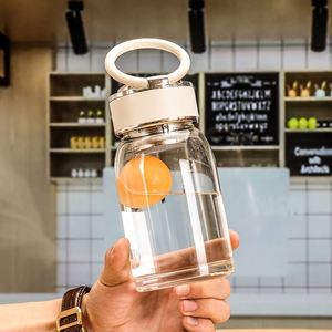 Bouteille d'eau en verre borosilicate de qualité supérieure, écologique, moderne, de qualité alimentaire, avec couvercle verrouillable, 380 ml/500 ml, compatible lave-vaisselle et micro-ondes - Product Image 3