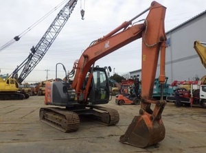 Mini-excavatrice Hitachi ZX135 d'occasion certifiée CE, modèle 2023, excavatrice hydraulique sur chenilles, 13,5 tonnes, machine sans queue d'arrière d'origine. - Product Image 4