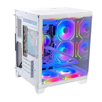Pcooling Pc Case Avec Châssis En Verre Trempé Tour De Jeu Micro Atx Case Pc Gaming Computer Cases & Tower