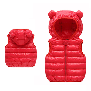 Nouveau Bébé Fille Manteau D'hiver À Capuche Vers Le Bas Gilet Enfants Gilet Avec Oreille Enfants Vêtements Chauds Garçon Filles Veste <span class=keywords><strong>Sans</strong></span> Manches Outwear - Product Image 4