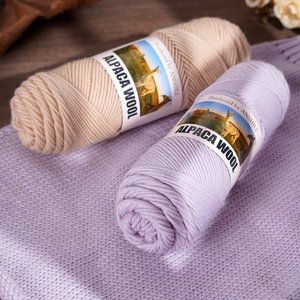 Fil à tricoter en mélange de <span class=keywords><strong>laine</strong></span> d'<span class=keywords><strong>alpaga</strong></span> chaud 10S/4 brins 100g/rouleau pour les passionnés de crochet, pelote de <span class=keywords><strong>laine</strong></span> pour bébé, écharpe, chaussons, tricot à la main, antistatique - Product Image 5