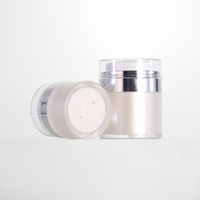 Emballage 30g bouteille vide de lotion blanche nacrée 50g bouteille de crème 15g bouteille de distribution de crème en plastique pour crème pour les yeux