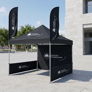 Carpa para Mercado de Agricultores al Aire Libre, Toldo con Logotipo Personalizado, Gazebo Plegable de 3x3m para Eventos - Product Image 1