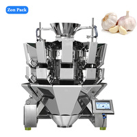 Balance de dosage automatique de grains de poudre de peseuse multi-têtes à 10/14 têtes pour l'alimentation pour l'ail Machine de pesage Sac Pochette Film Options