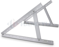 Panel surya sistem PV baja Anodized, Kit pemasangan yang dapat disesuaikan untuk atap dinding perahu tanah Carport