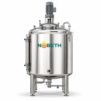 Réservoir de stockage de qualité pharmaceutique NOBETH SS316L pour eau WFI, liquide stérile et système de processus propre GMP, réservoir en acier inoxydable