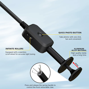 Endoscope industriel multifonctionnel HD 3-en-1 N2 avec griffe mécanique entièrement métallique et tête super magnétique - Product Image 4