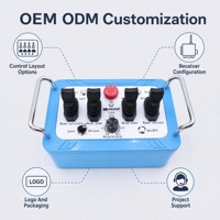 Télécommande industrielle NOMI NM002 à quatre joysticks pour plateforme de travail aérienne, 12V 24V IP68, personnalisable