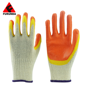 Gants à main tricoté en coton blanc, 10 pièces, en Latex de sécurité, pantoufles de travail, Construction à usage multiple - Product Image 3