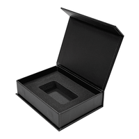 Boîte cadeau magnétique personnalisée avec logo, élégante et compacte, gaufrage, revêtement UV, doublure en éponge, en carton rigide pour cosmétiques