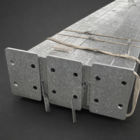 Système de construction moderne et durable en acier au carbone galvanisé à chaud, avec poutres en H pré-percées pour portails, colonnes et travées